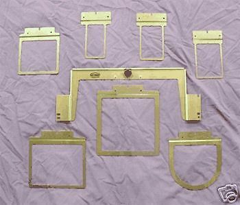 Fast Frames Brother Babylock PR620 650 655 *ALL 6 NEEDLES* Embroidery Hoop 7-N-1+ BONUS 10'X9" STUCK Adhesive Stabilizer FREE