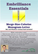 Embrilliance Essentials – Merge, Size, Colorize & Monogram Software