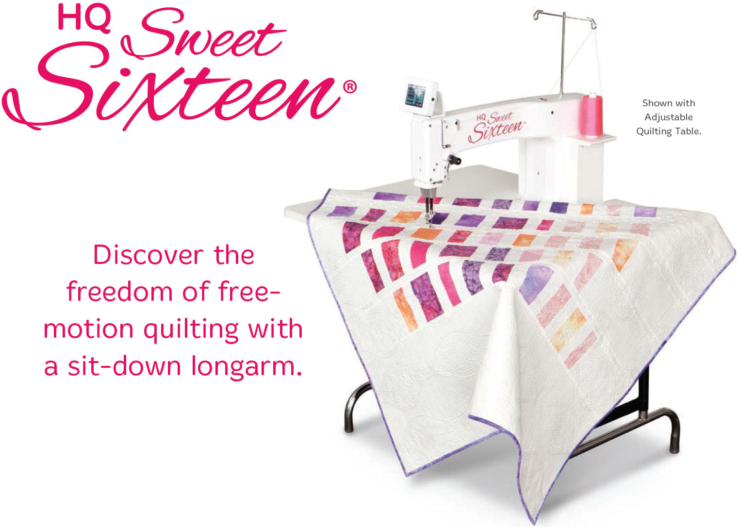 Handi Quilter HQ Sweet Sixteen Sit-Down Package w/HQ Hideaway Table