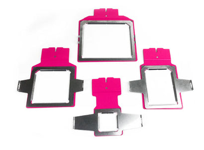 Slim Line Pink Set for Brother BabyLock Clamp Hoop Set - 4 Windows