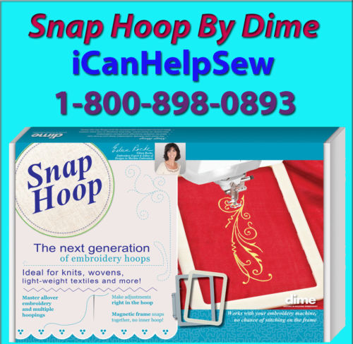 Dime Snap Embroidery Hoop 5"X7"-Ellisimo, Ellegante,Duetta,Quattro, XV8500 Dream