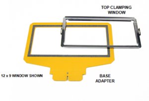 Slim Line 2 for Tajima, Melco, Ricoma & More Clamp Hoop Chassis and plus 1 Window plus 1 Bracket