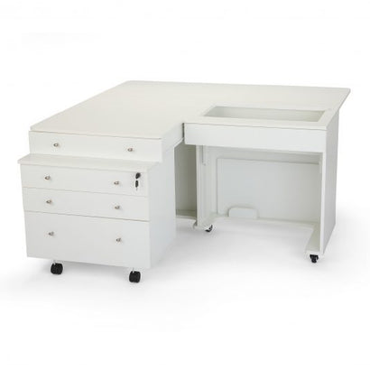 Kangaroo and Joey 2 Sewing and Storage Cabinet white
