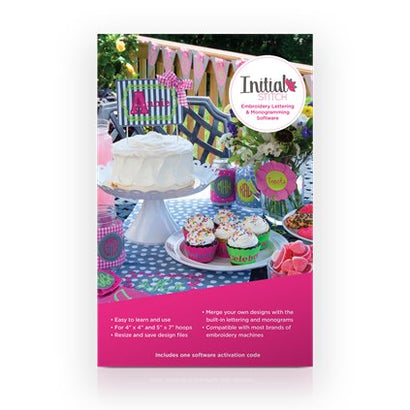 Brother Initial Stitch Embroidery Lettering and Monogramming Software